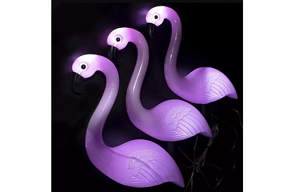 Napelemes kerti lámpa - Flamingó