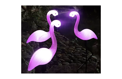 Napelemes kerti lámpa - Flamingó