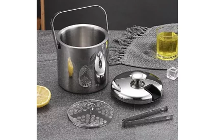 Jégkocka tartály 1,3 liter – vödör fedéllel és csipeszekkel