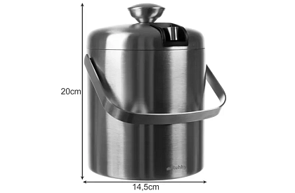 Jégkocka tartály 1,3 liter – vödör fedéllel és csipeszekkel