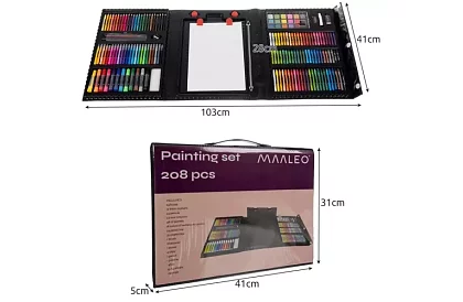 Művészeti festőkészlet - 208 darab tokban
