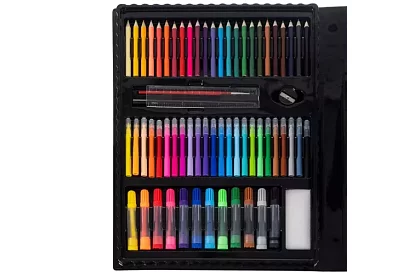 Művészeti festőkészlet - 208 darab tokban