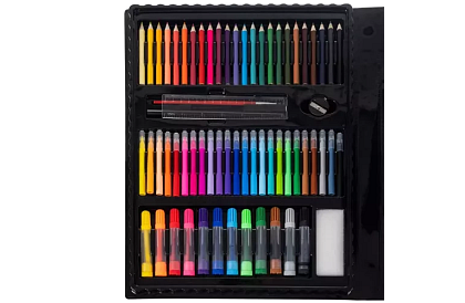Művészeti festőkészlet - 208 darab tokban