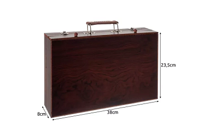 Festék készlet fából készült tokban – 130 elem