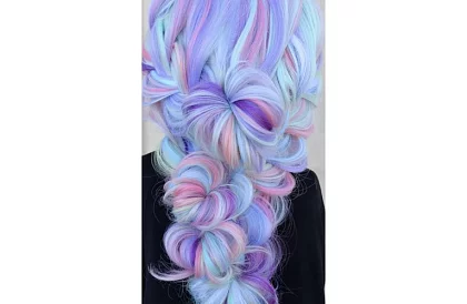 Szinétikus ombre fonatok hajra lila-kék