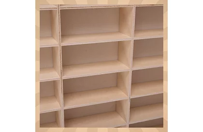 Fa fali polc - autószervező - 90 rekesz