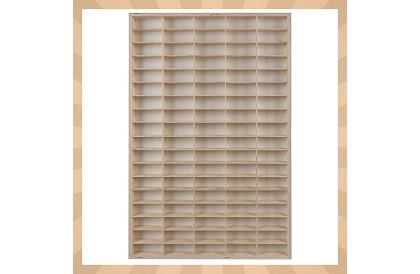 Fa fali polc - autószervező - 90 rekesz