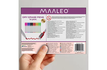 Törölhető filctollak - 12 db - 6 szín