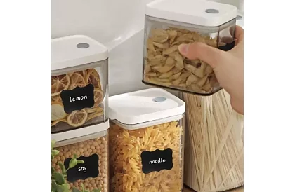 Öntapadó címkék 5 x 3,5 cm - fekete - 24 db