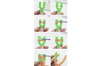 Gumičky a karkötők készítéséhez XXL készlet + szövőszék