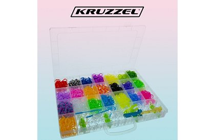 Gumičky a karkötők készítéséhez XXL készlet + szövőszék