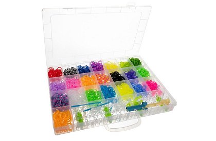 Gumičky a karkötők készítéséhez XXL készlet + szövőszék