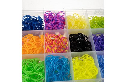 Gumičky a karkötők készítéséhez XXL készlet + szövőszék