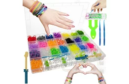 Gumičky a karkötők készítéséhez XXL készlet + szövőszék