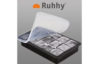 Silikon jégkocka forma fedéllel – jégkészítő 15 jégkockához