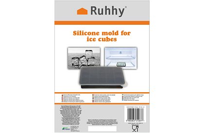 Silikon jégkocka forma fedéllel – jégkészítő 15 jégkockához