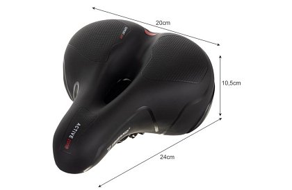 Cyklistikai nyereg ACTIVE szellőzéssel és vízálló borítással