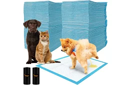 Abszorbeáló higiéniai betétek 100 db – 60x60 cm + ürülékzsákok