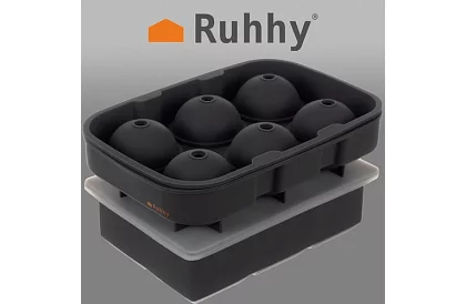 2 szilikon jégformák - goly és XXL kockák