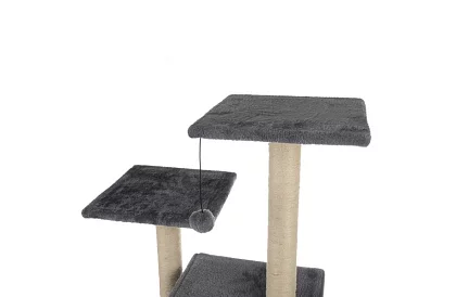 Szürke macska kaparó - 71 x 44 x 34 cm