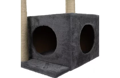 Szürke macska kaparó - 71 x 44 x 34 cm