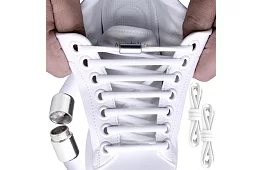 Rugalmas cipőfűzők - megkötés nélkül - fehér