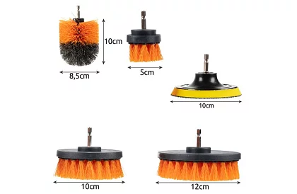 Fúrófej készlet – tisztítás és polírozás – 22 db