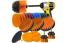 Fúrófej készlet – tisztítás és polírozás – 22 db