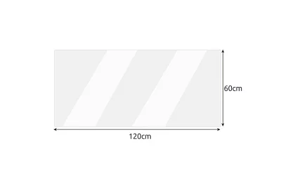 Átlátszó védelem - puha üveg 120x60 cm