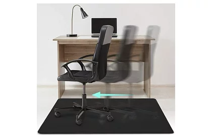 Védőszőnyeg szék alá - 100 × 140 cm - fekete