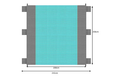 Strand- és piknikszőnyeg - 208x208cm