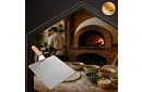 Rozsdamentes acél pizza lapát fából készült nyéllel