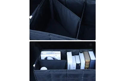 Autós csomagtartóba való fedeles szervező – 50 l