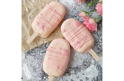 Silikon jégkrém forma + 50 pálcika