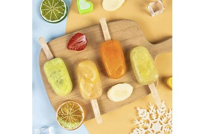 Silikon jégkrém forma + 50 pálcika