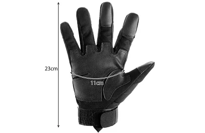 Taktikai érintőkesztyű - L méret - fekete