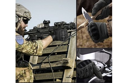 Taktikai érintőkesztyű - XL méret - fekete