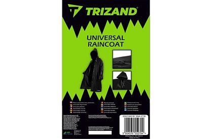 Erős fekete oversized esőkabát