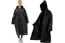Erős fekete oversized esőkabát