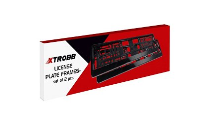 Rendszámkeret – fekete – 2 darab