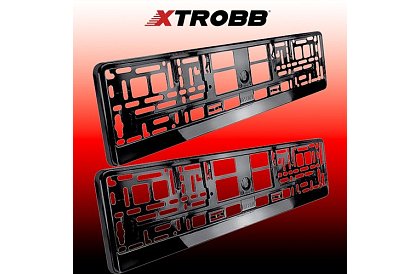 Rendszámkeret – fekete – 2 darab