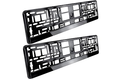 Rendszámkeret – fekete – 2 darab