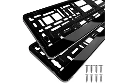 Rendszámkeret – fekete – 2 darab