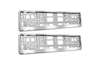 Rendszámkeret – ezüst – 2 darab