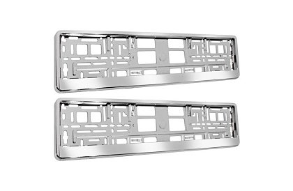 Rendszámkeret – ezüst – 2 darab