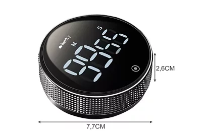 LCD konyhai időzítő mágnessel