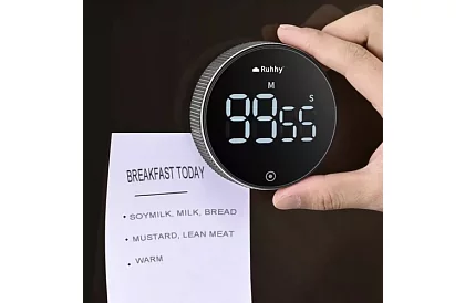 LCD konyhai időzítő mágnessel