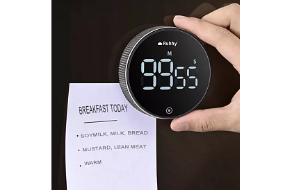 LCD konyhai időzítő mágnessel