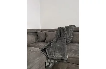 Puha meleg erős takaró 200x160 cm - szürke