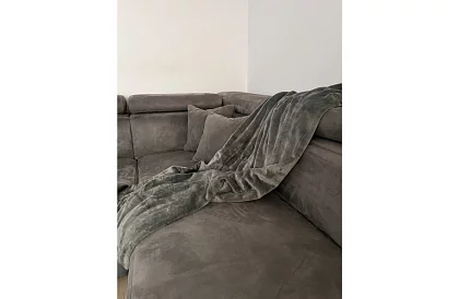 Puha meleg erős takaró 200x160 cm - szürke